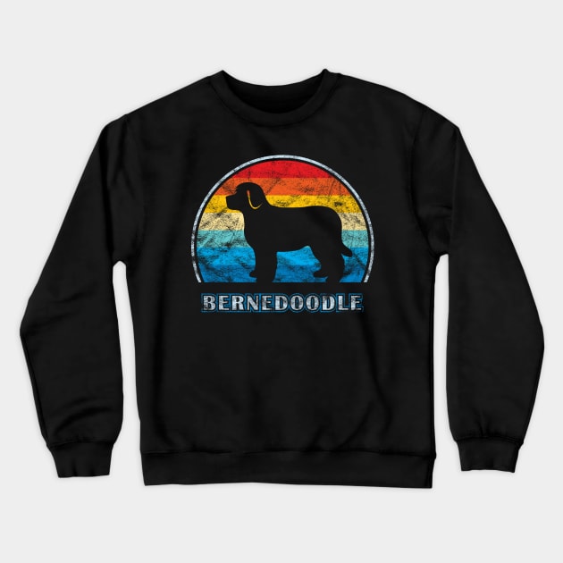 Bernedoodle Vintage Design Dog Crewneck Sweatshirt by millersye